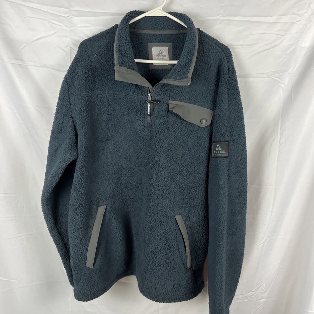 Ascend 1/4 zip pullover Men's XL Dark Gray